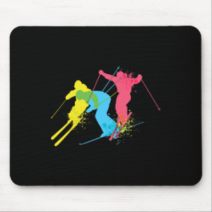 Tapis De Souris Cadeaux de ski vintage pour hommes
