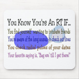 Tapis De Souris Cadeaux de thérapeute respiratoire