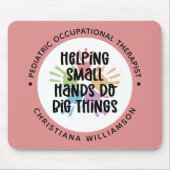 Tapis De Souris Cadeaux d'ergothérapeute sur mesure pour enfants (Devant)