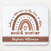 Tapis De Souris Cadeaux d'évaluation personnalisés des travailleur (Devant)