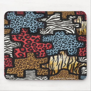 Tapis De Souris Cadeaux d'impression de puzzle RAB Rockabilly Léop