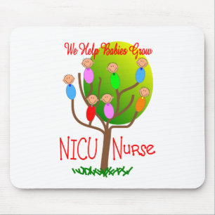 Tapis De Souris Cadeaux d'infirmière de NICU, bébés adorables d