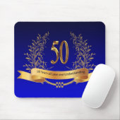 Tapis De Souris Cadeaux du 50e anniversaire Mariage (Avec souris)
