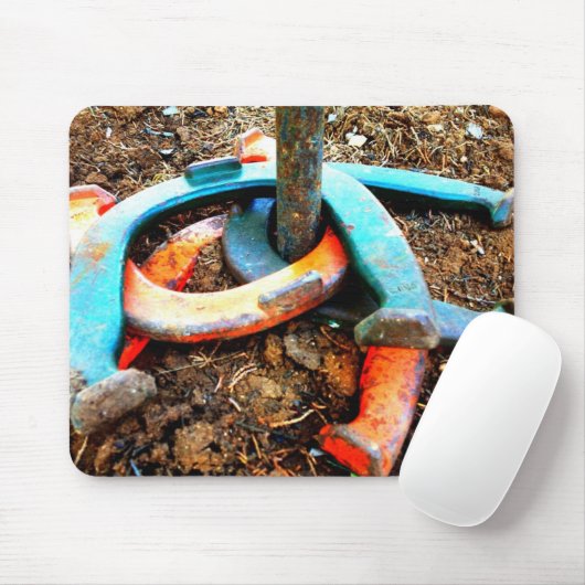 Tapis De Souris Cadeaux en fer à cheval Mousepad de tangage (Avec souris)