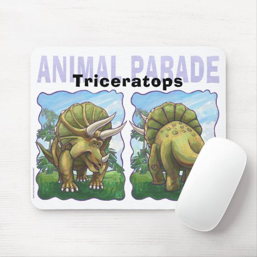 Tapis De Souris Cadeaux et Accessoires de Triceratops (Avec souris)