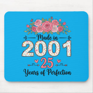 Tapis De Souris Cadeaux Floraux 25 Ans Femmes Faits En 2001 25