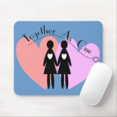 Tapis De Souris Cadeaux lesbiens "ensemble en tant qu'un " (Avec souris)