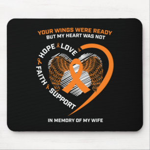Tapis De Souris Cadeaux Maris Hommes En Mémoire De Ma Femme Leucém