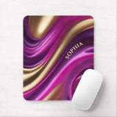 Tapis De Souris Cadeaux modernes pour elle- violet rose et or- (Avec souris)