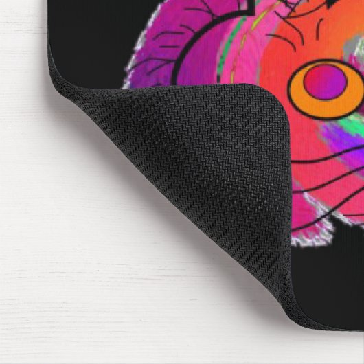 Tapis De Souris Cadeaux noirs d'art d'amoureux de les chats (Coin)