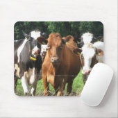 Tapis De Souris Cadeaux orientés de vaches : Pour toujours amis (Avec souris)