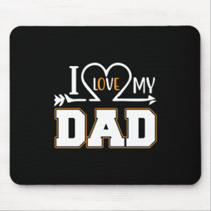 Tapis De Souris Cadeaux papa J'aime mon père