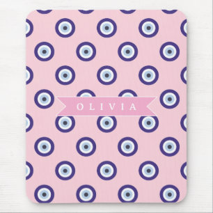 Tapis De Souris Cadeaux Personnalisés avec Motif d'Oeil Maléfique 