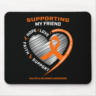 Tapis De Souris Cadeaux Produits Orange Ms Friend Multiple Scléros