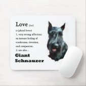 Tapis De Souris Cadeaux Schnauzer géant (Avec souris)