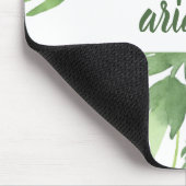 Tapis De Souris Cadre botanique vert Luxe du feuille | (Coin)