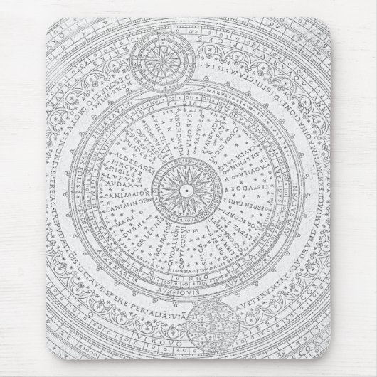 Tapis De Souris Cadre de graphique d'astro-texte latin dénaturé (Devant)