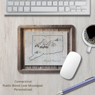 Tapis De Souris Cadre en bois rustique Connecticut
