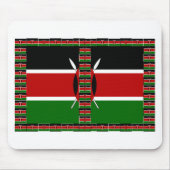 Tapis De Souris Cadres frontaliers du Kenya Seless Flags (Devant)