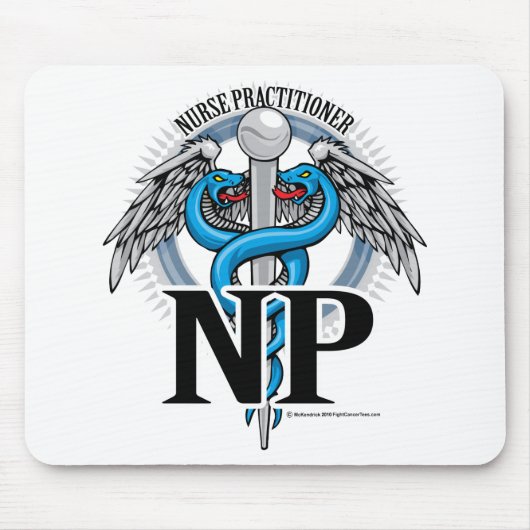 Tapis De Souris Caducée de bleu du NP (Devant)