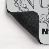 Tapis De Souris Caducée ovale argenté infirmière (Coin)