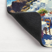 Tapis De Souris Café à Santorin (Coin)