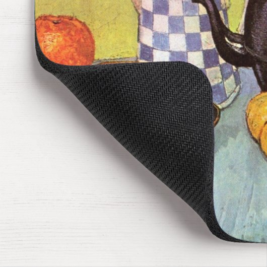 Tapis De Souris Café en émail bleu par Vincent van Gogh (Coin)