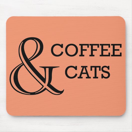 Tapis De Souris Café et chats (Devant)