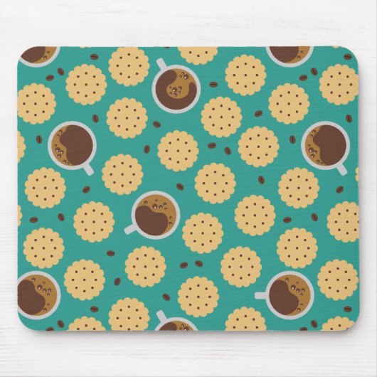 Tapis De Souris Café et cookies (Devant)