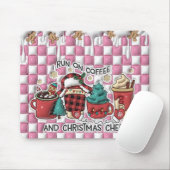 Tapis De Souris Café et Joie de Noël (Avec souris)