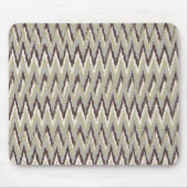 Tapis De Souris Café et Sage iKat ZigZag Motif (Devant)