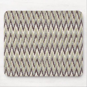Tapis De Souris Café et Sage iKat ZigZag Motif