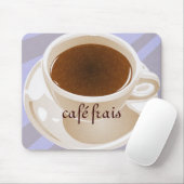 Tapis De Souris Café frais Mousepad (Avec souris)