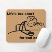 Tapis De Souris Café incorrect (Avec souris)