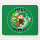 Tapis De Souris Café Irlandais - Un Elixir. (Devant)