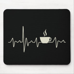 Tapis De Souris Café junkie espresso design avec pulsation