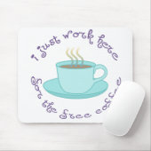 Tapis De Souris Café libre Mousepad (Avec souris)
