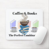 Tapis De Souris Café & Livres - La combinaison parfaite (Avec souris)