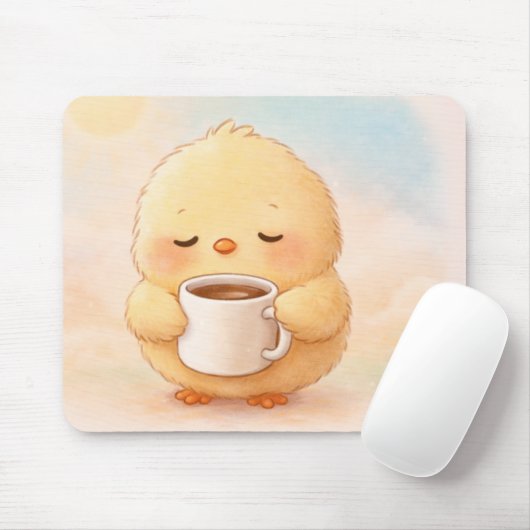 Tapis de souris Café Mignon Alma Chick (Avec souris)