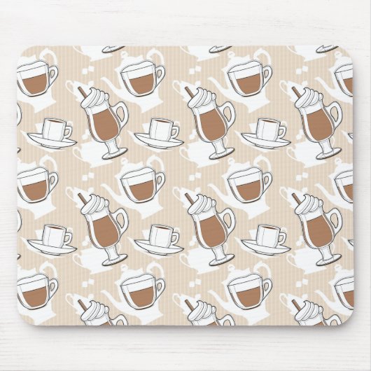Tapis De Souris Café, motif doux (Devant)