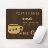 Tapis De Souris Café Mousepad (Avec souris)