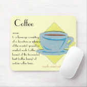 Tapis De Souris Café Mousepad (Avec souris)