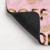Tapis De Souris Café or rose (Coin)