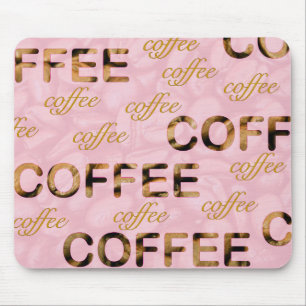 Tapis De Souris Café or rose