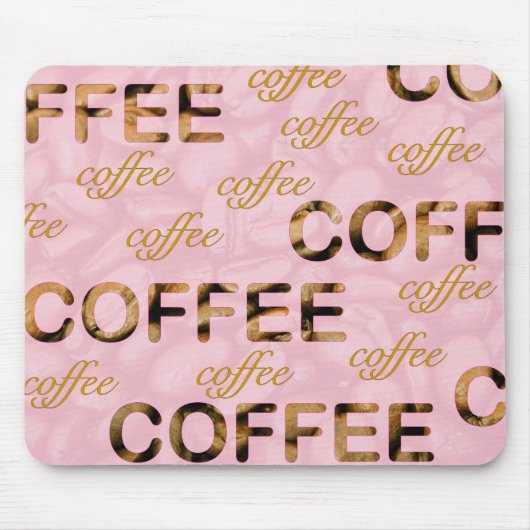 Tapis De Souris Café or rose (Devant)