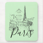 Tapis de souris Cafe Paris (Devant)