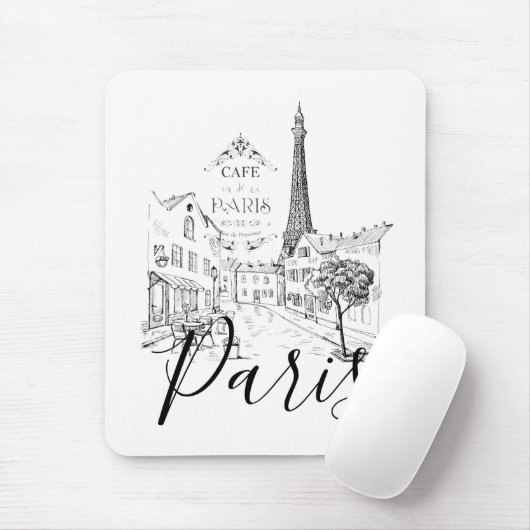 Tapis De Souris Café Paris (Avec souris)