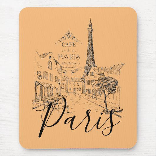Tapis De Souris Café Paris Souris (Devant)