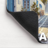 Tapis De Souris Cafe Paros Grèce Îles Travel (Coin)