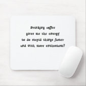 Tapis De Souris Café potable (Avec souris)